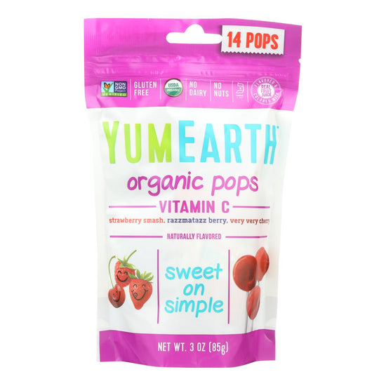 Yummy Earth Organic Vitamin C Pops - 3 Oz